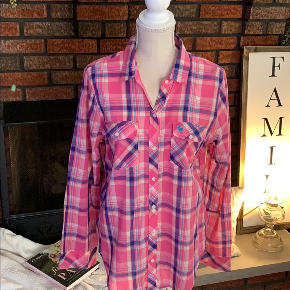 💗ABERCROMBIE & FITCH Women's Button up Size:Large